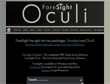Tablet Screenshot of foresighteyes.com